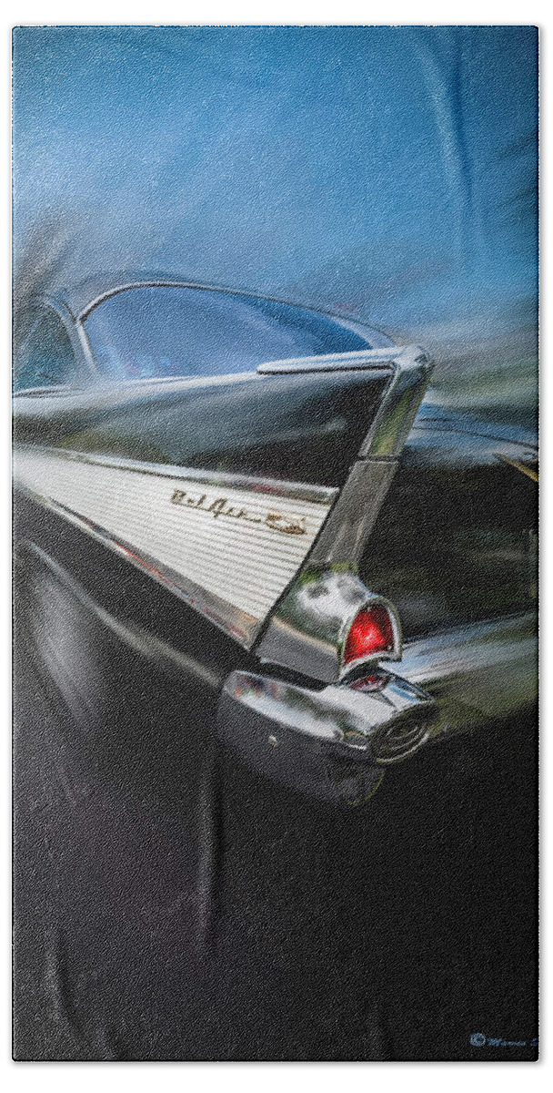 Car Show Beach Towel featuring the photograph 57' Go Power by Marvin Spates