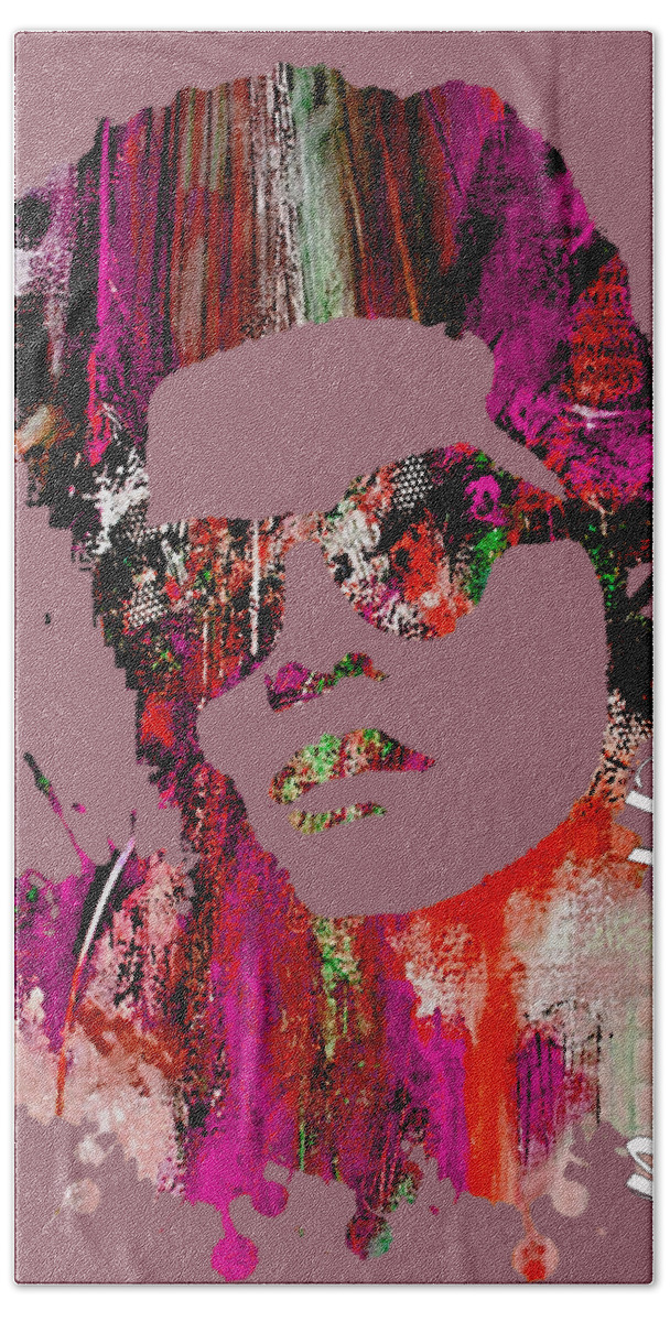 Bruno Mars Beach Towel featuring the mixed media Bruno Mars Collection by Marvin Blaine