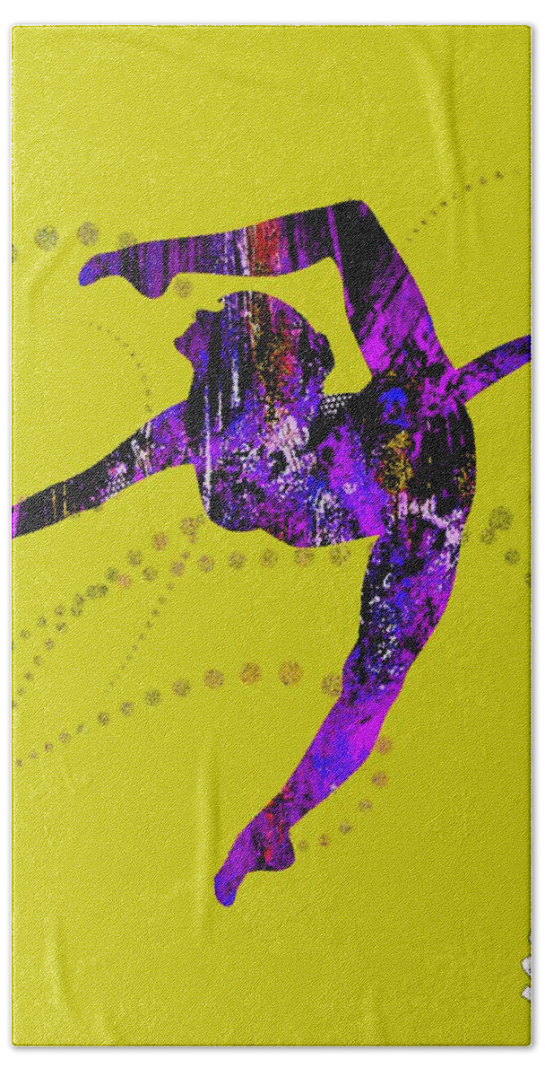 Dance Beach Towel featuring the mixed media Dance Collection #6 by Marvin Blaine