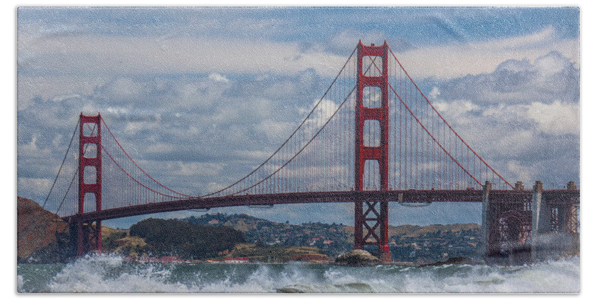 Golden Gate Beach Towel featuring the photograph Golden Gate #6 by Ralf Kaiser