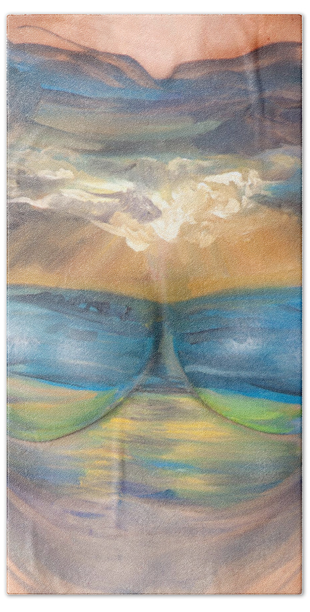 Hadassah Greater Atlanta Beach Towel featuring the photograph 6. Jessica Locklar, Artist, 2016 by Best Strokes - Formerly Breast Strokes - Hadassah Greater Atlanta