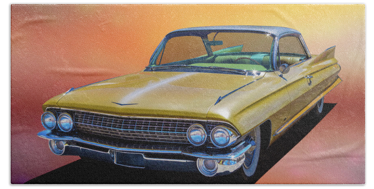 Car Beach Towel featuring the photograph 61 Caddy by Keith Hawley
