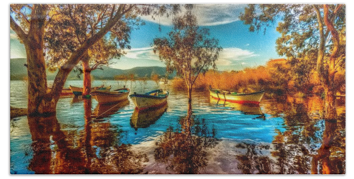 Boat Beach Towel featuring the photograph Boat #7 by Mariel Mcmeeking