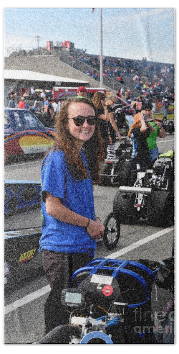 Drag Beach Sheet featuring the photograph Junior Drag Racing March 2017 #7 by Jack Norton