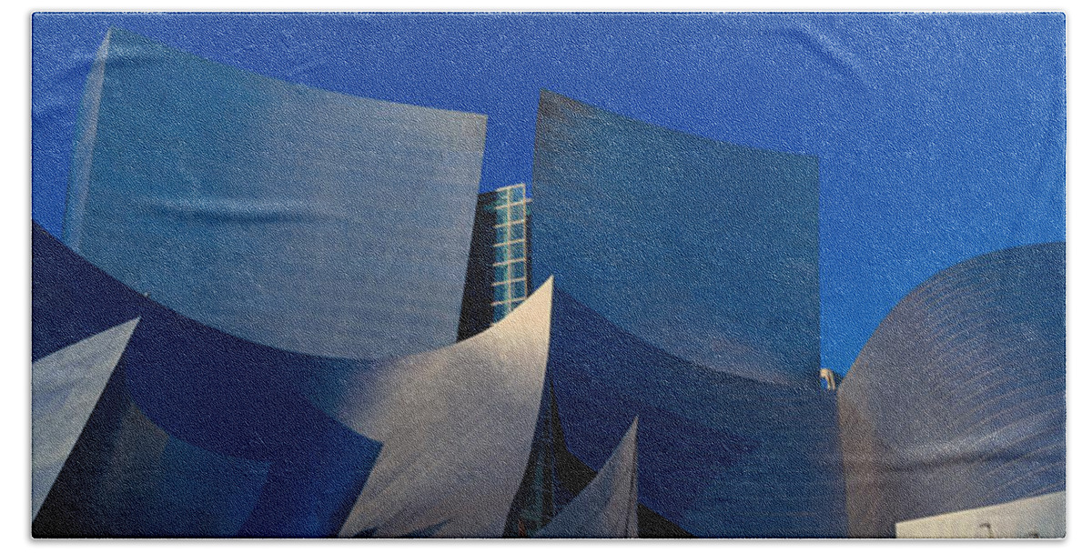 Photography Beach Towel featuring the photograph Walt Disney Concert Hall, Los Angeles #7 by Panoramic Images