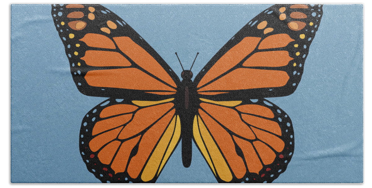 Monarch Butterfly Beach Towel featuring the photograph 74- Monarch Butterfly by Joseph Keane