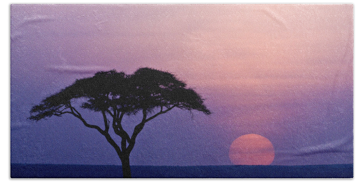 Africa Beach Sheet featuring the photograph African Sunrise #8 by Michele Burgess