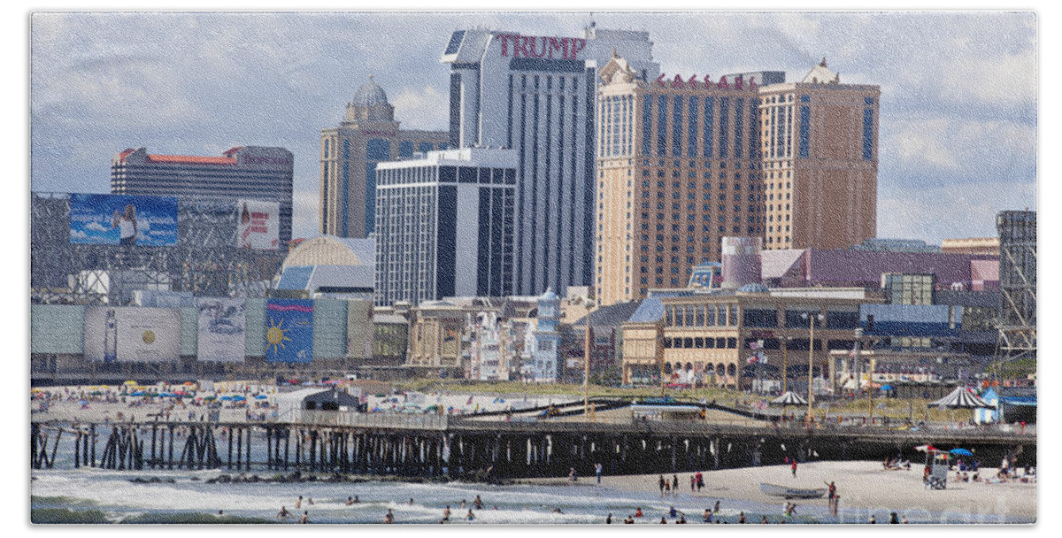 Atlantic City Beach Towel featuring the photograph Atlantic City New Jersey #8 by Anthony Totah