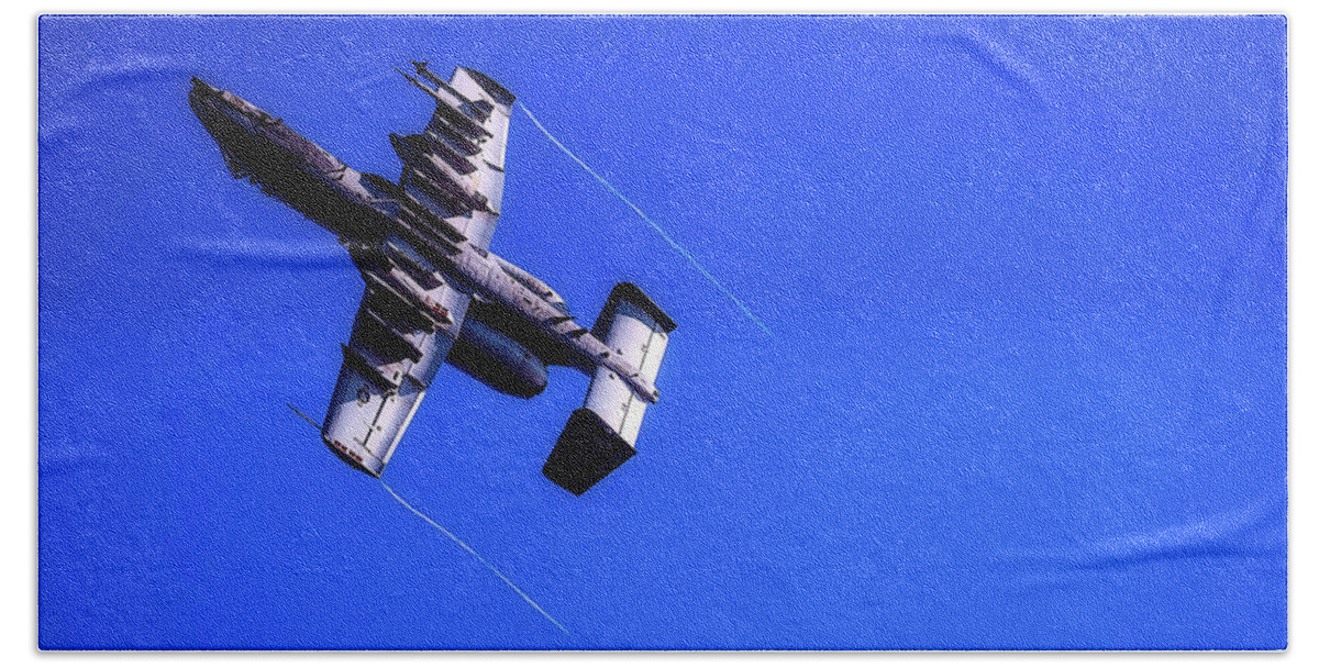 United States Beach Towel featuring the photograph A-10 Soaring High by Mountain Dreams