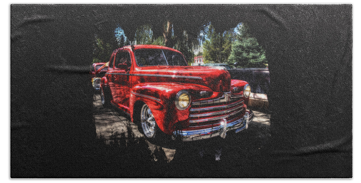 46 Ford Beach Sheet featuring the photograph A Cool 46 Ford Coupe by Thom Zehrfeld