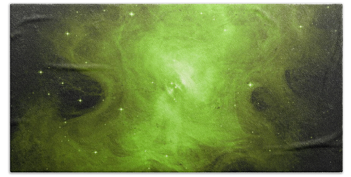 Hubble Beach Towel featuring the photograph A Death Star's Ghostly Glow by Eric Glaser