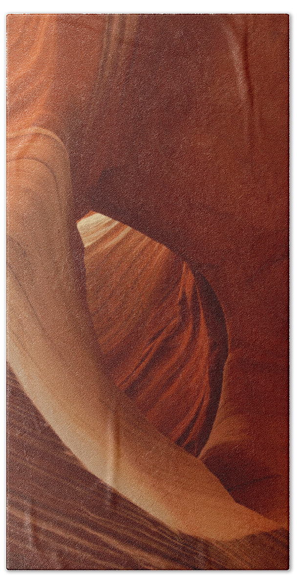 Antelope Canyon Beach Sheet featuring the photograph A Natural Abstract by Theo O'Connor