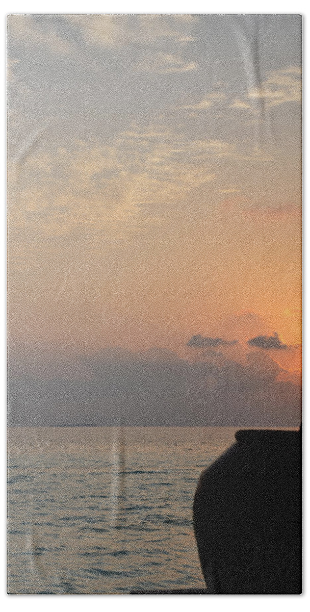 Sunrise Beach Sheet featuring the photograph A New Beginning by Corinne Rhode