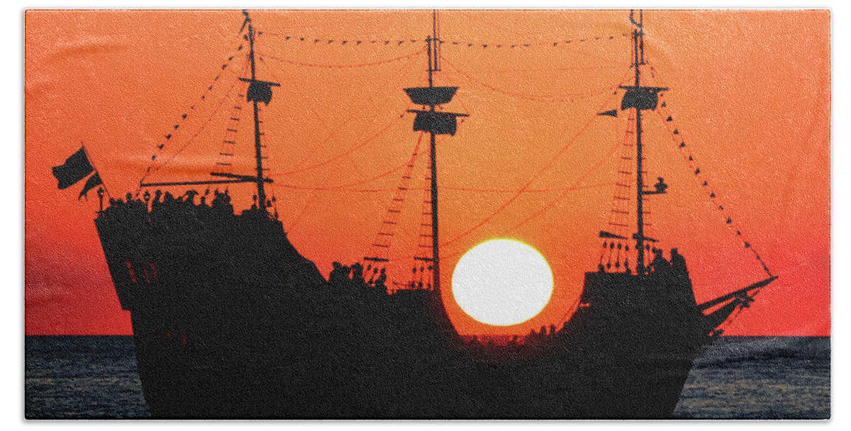 Pirate Life Beach Towel featuring the photograph A pirate life by David Lee Thompson