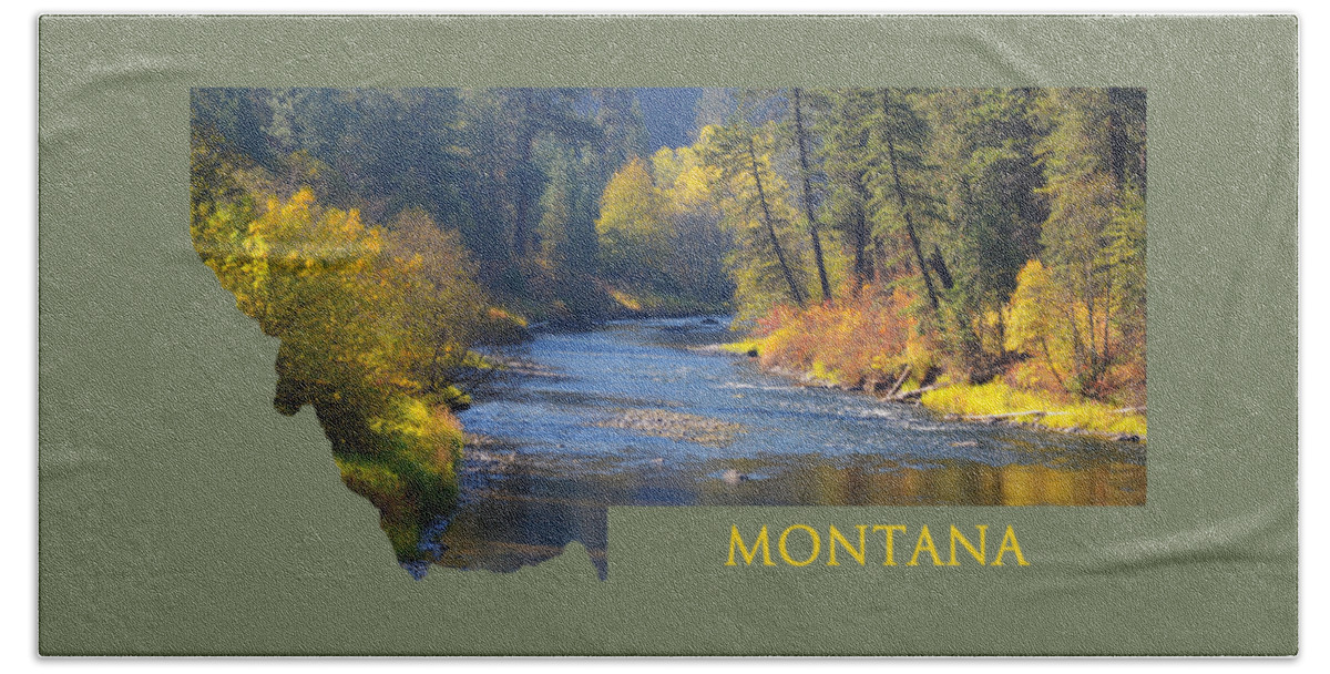 Autumn Beach Towel featuring the photograph A River Runs Thru Autumn by Whispering Peaks Photography