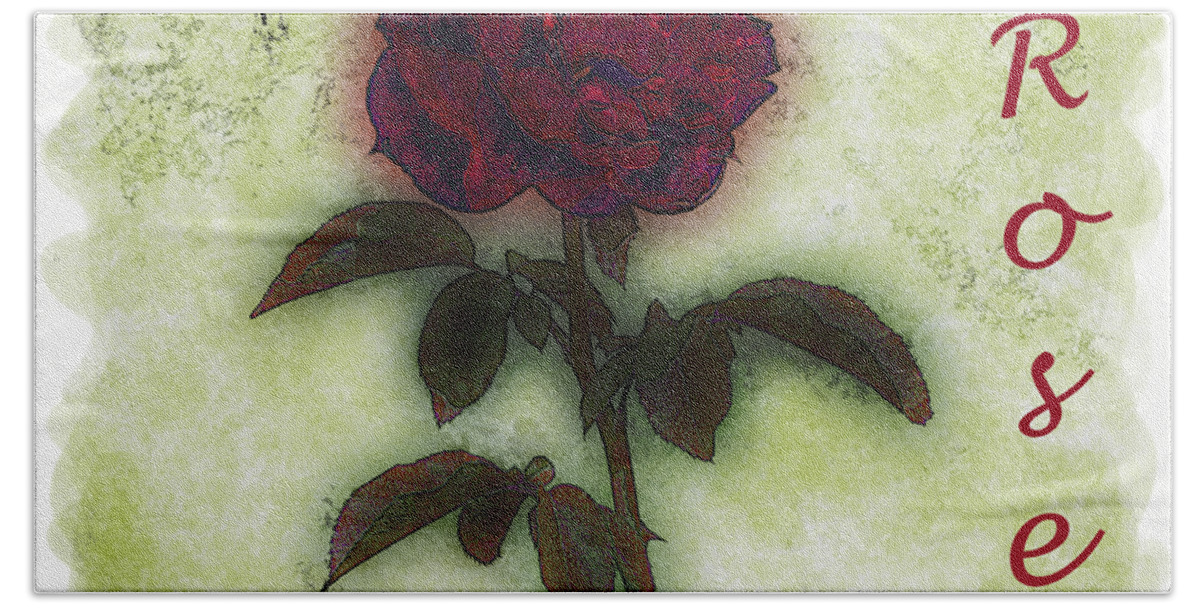 Flower Beach Sheet featuring the photograph A Rose by John M Bailey