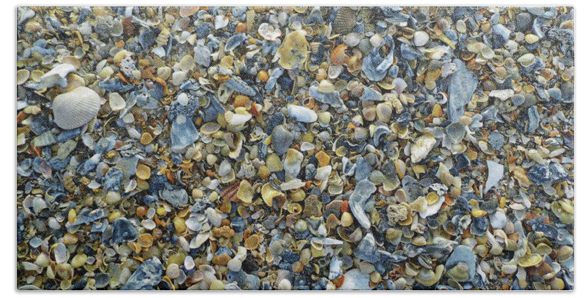 Amelia Island Beach Sheet featuring the photograph A Whole Lot Of Shells by D Hackett