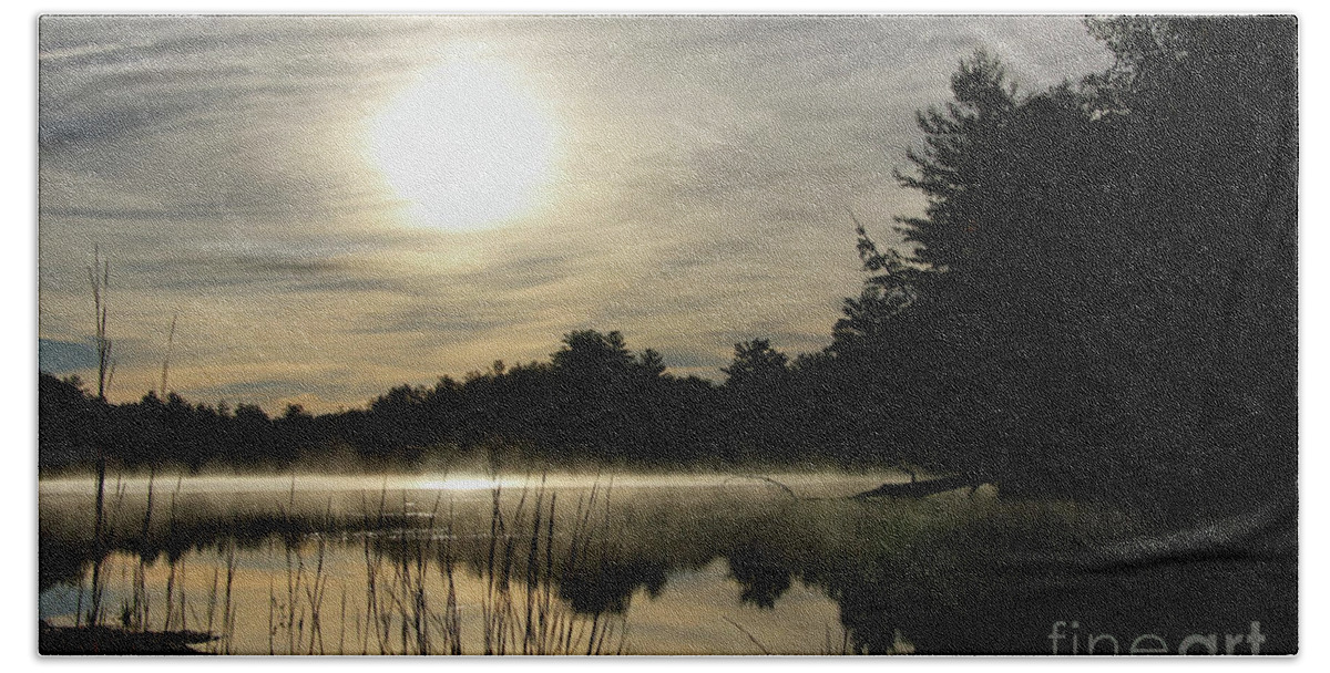 Baxter State Park Beach Towel featuring the photograph Abol Pond at Dawn, Baxter State Park by Sandra Huston