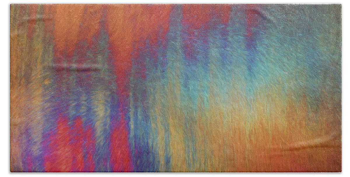 Digital Beach Towel featuring the photograph Abstract Reflection by Teresa Wilson