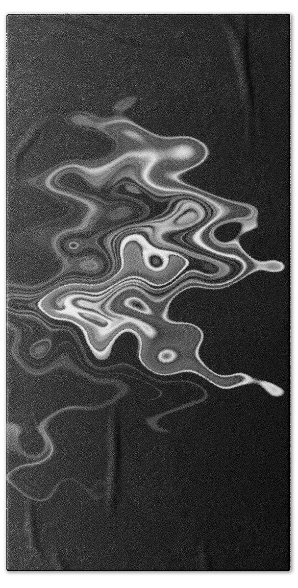 Abstract Beach Sheet featuring the photograph Abstract Swirl Monochrome by David Gordon