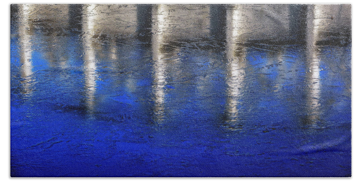 Abstract Beach Towel featuring the photograph Abstract water by Mike Santis