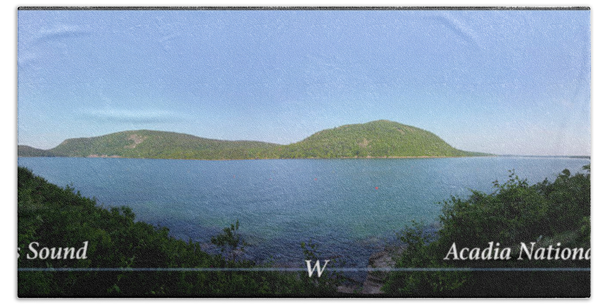 Acadia Beach Towel featuring the photograph Acadia Somes Sound by John Meader