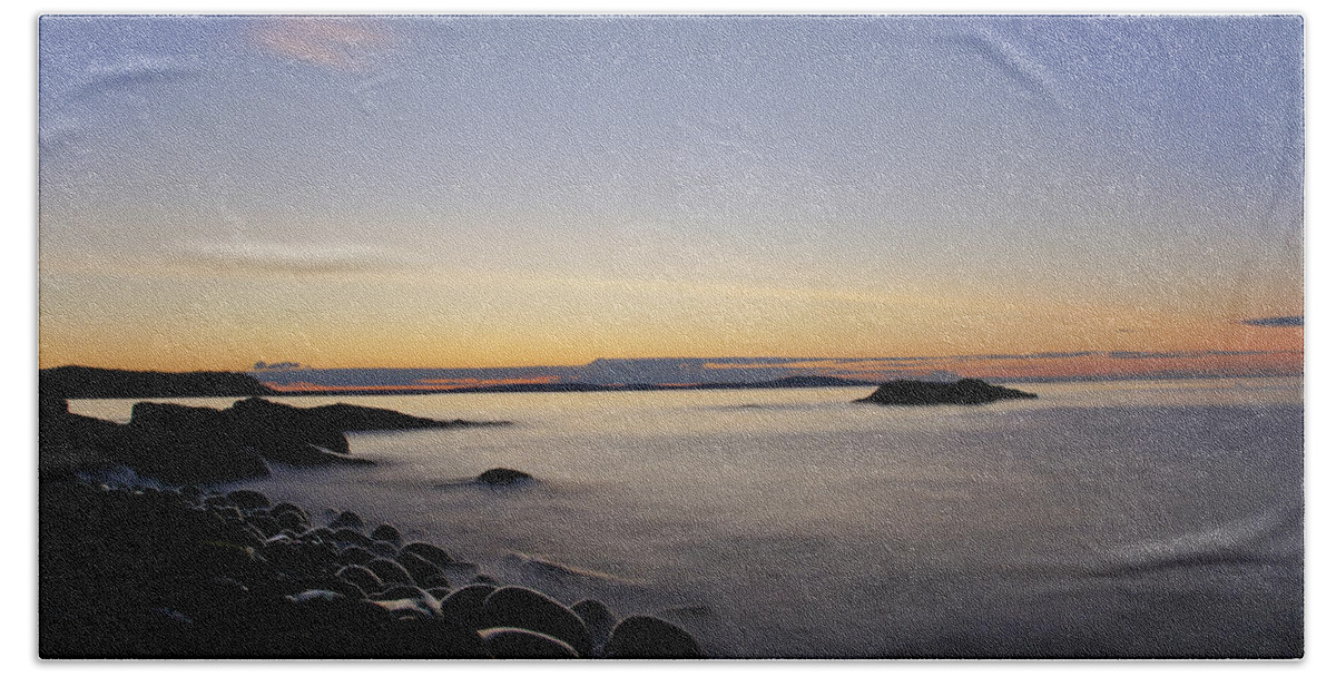 Acadia Beach Towel featuring the photograph Acadia Sunrise by Brian Kamprath