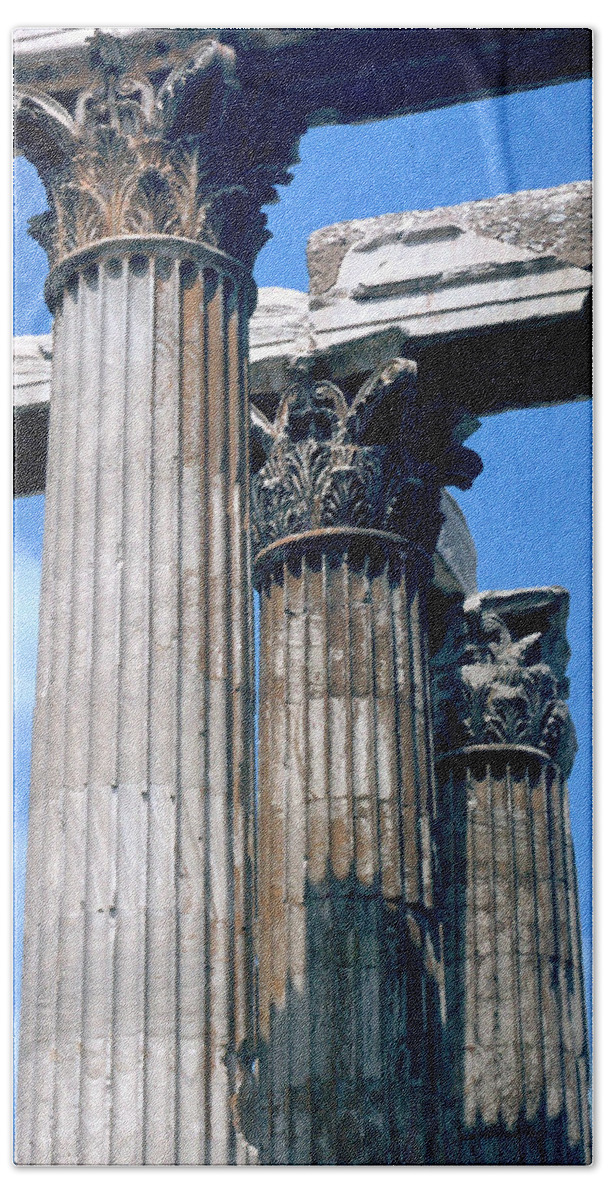 Acropolis Beach Towel featuring the photograph Acropolis by Flavia Westerwelle