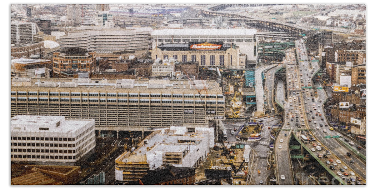 Aerial View Of The Boston Central Artery Boston Garden And Td