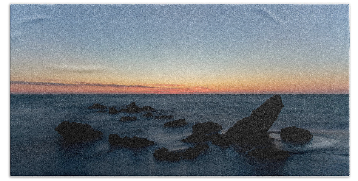Florida Beach Towel featuring the photograph After Sunset by Paul Schultz