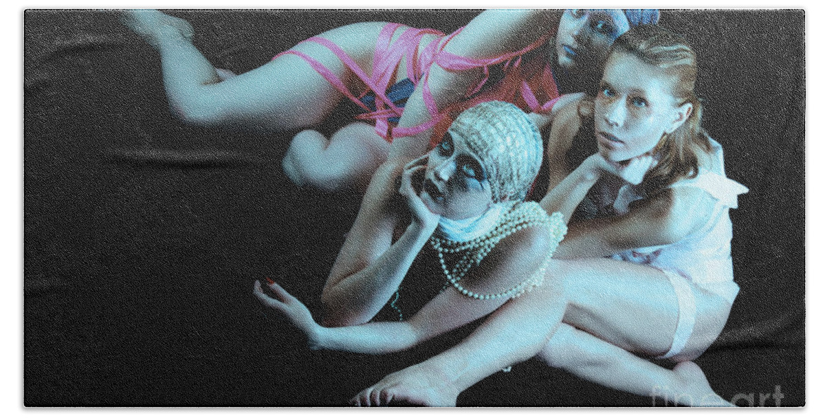 Fetish Photographs Beach Towel featuring the photograph After the show by Robert WK Clark