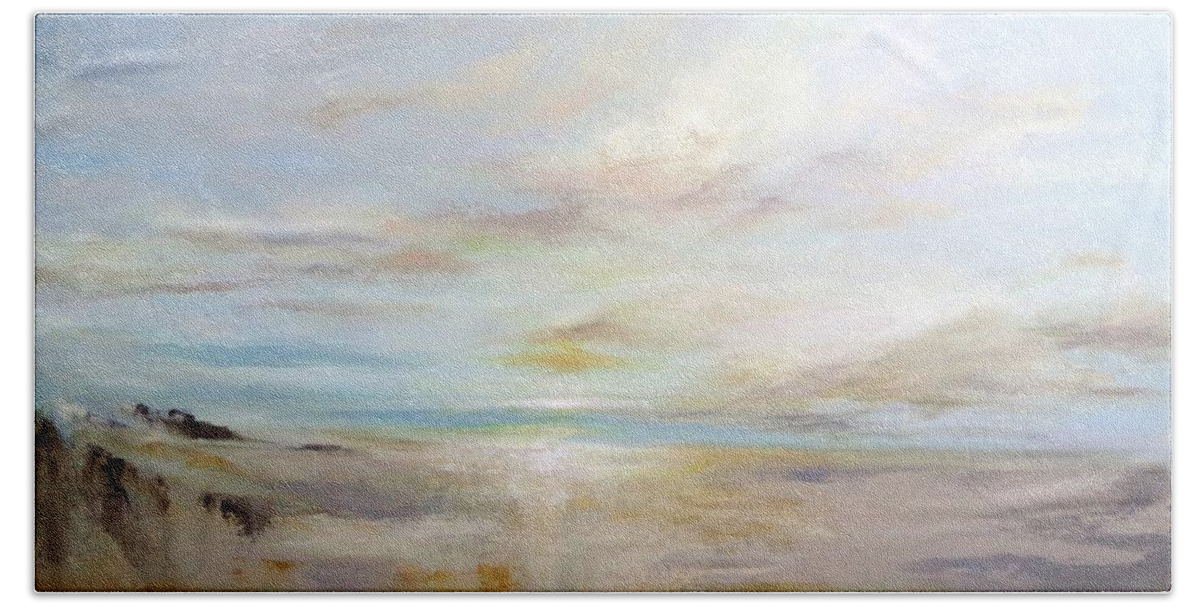 Sky Beach Sheet featuring the painting After The Storm by Dina Dargo