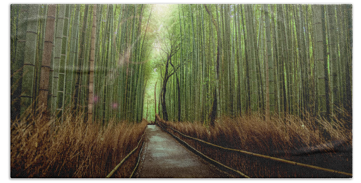 Bamboo Beach Towel featuring the photograph Afternoon in the Bamboo by Rikk Flohr