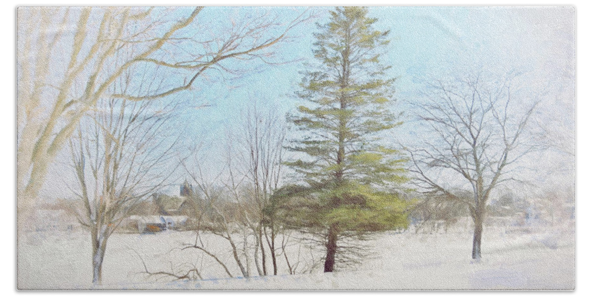 Trees Beach Sheet featuring the photograph Against The Elements by Tricia Marchlik