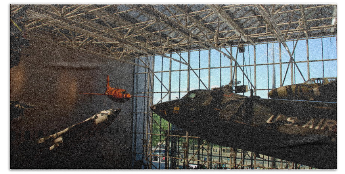 Air And Space Museum Beach Towel featuring the photograph Air and Space Museum by Kenny Glover