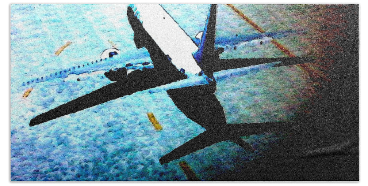 Plane Beach Towel featuring the photograph Airplane Tactics by A L Sadie Reneau