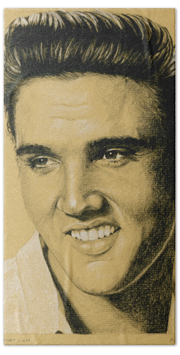 Elvis Beach Sheet featuring the drawing All that I am by Rob De Vries