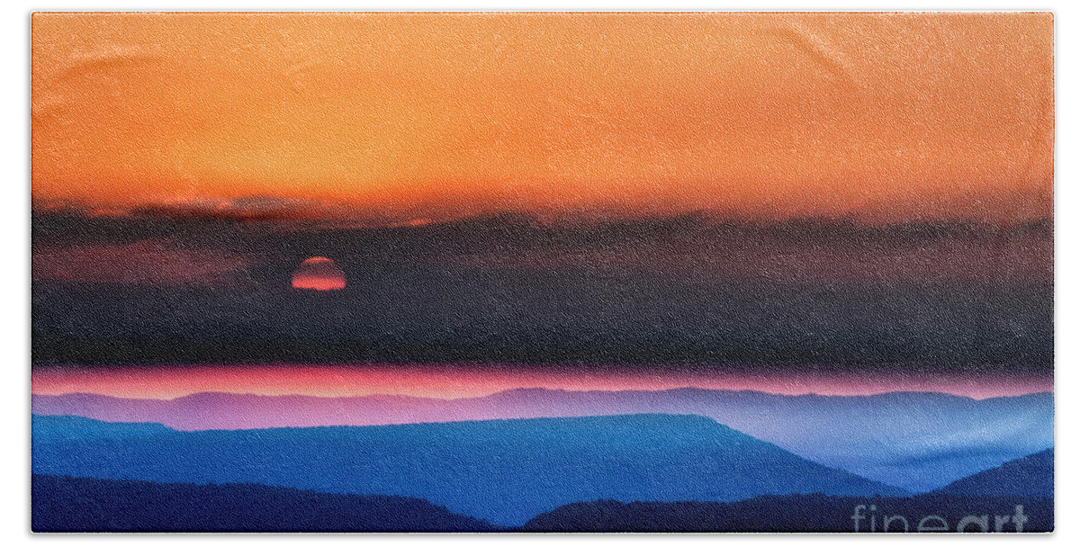 Sunrise Beach Sheet featuring the photograph Allegheny Mountain Sunrise 2 by Thomas R Fletcher