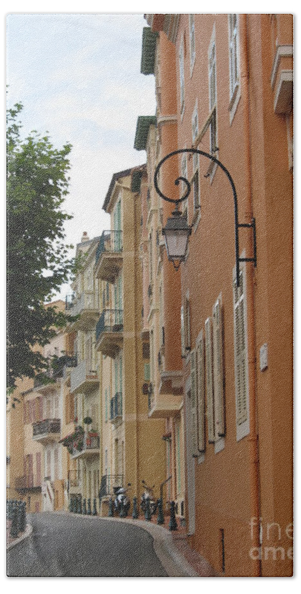 Alley Beach Towel featuring the photograph Alley in Monte Carlo by Christiane Schulze Art And Photography