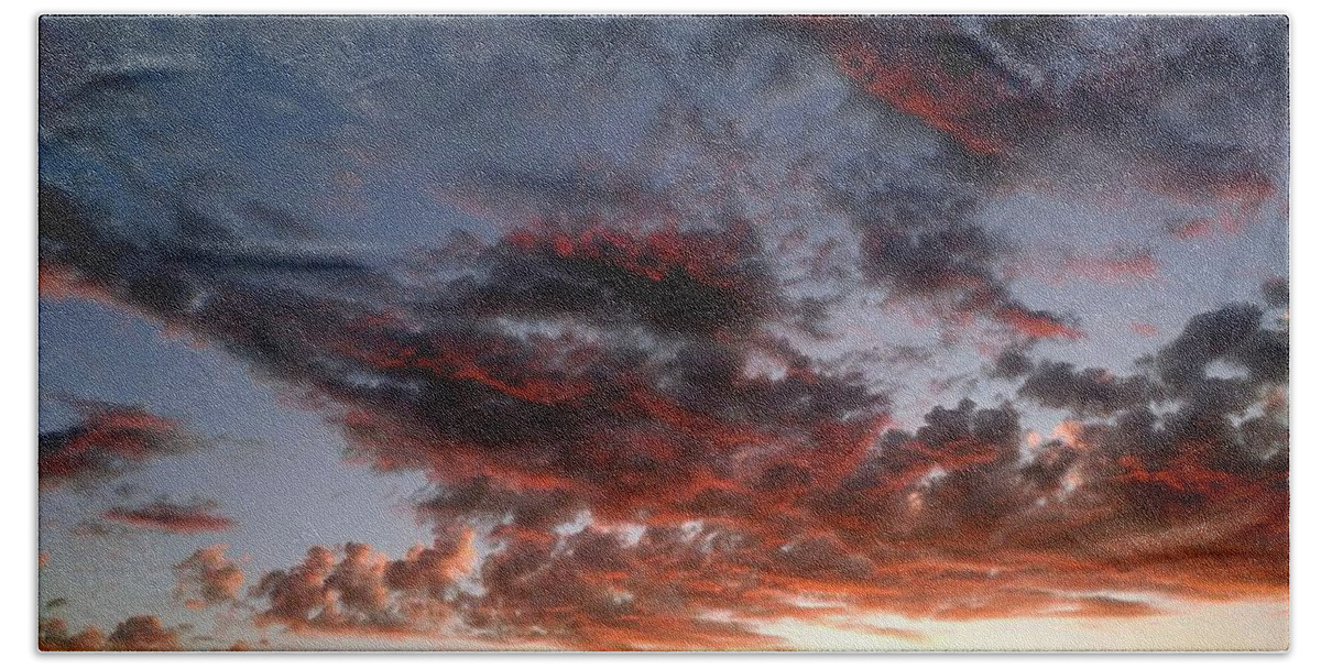 Sky Beach Towel featuring the photograph Spectacular Clouds by J R Yates