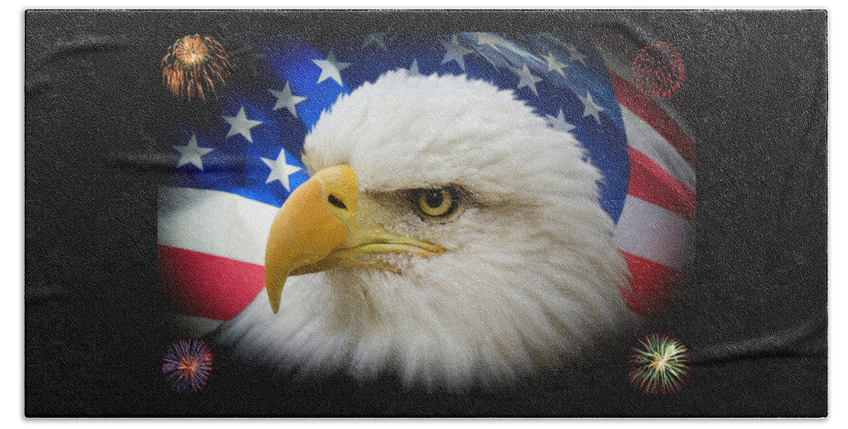 4th Of July Beach Towel featuring the photograph American Pride by Shane Bechler