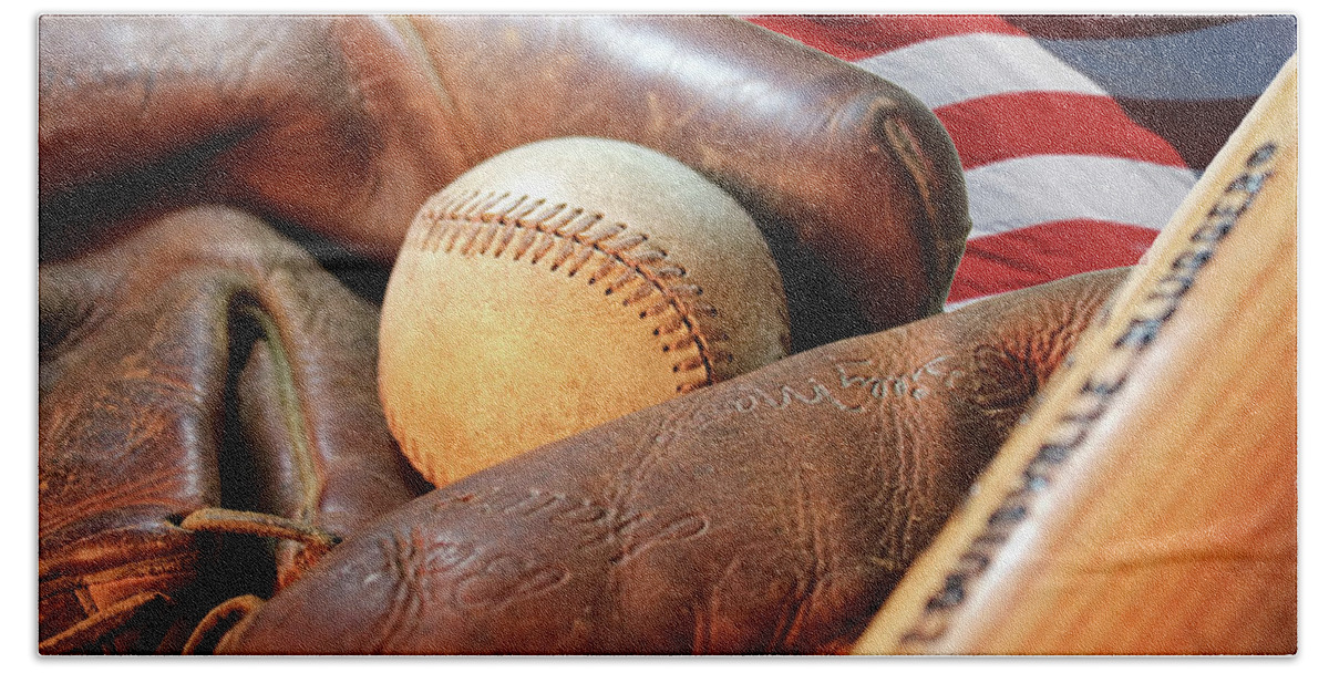 Baseball Beach Sheet featuring the photograph Americas Pastime by Pat Cook
