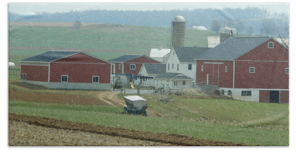 Amish Beach Towel featuring the photograph Amish Homestead 6 by Christine Clark