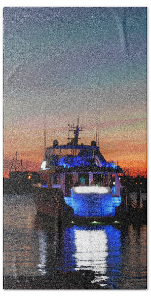 Photograph Beach Towel featuring the photograph An Evening in Newport Rhode Island III by Suzanne Gaff