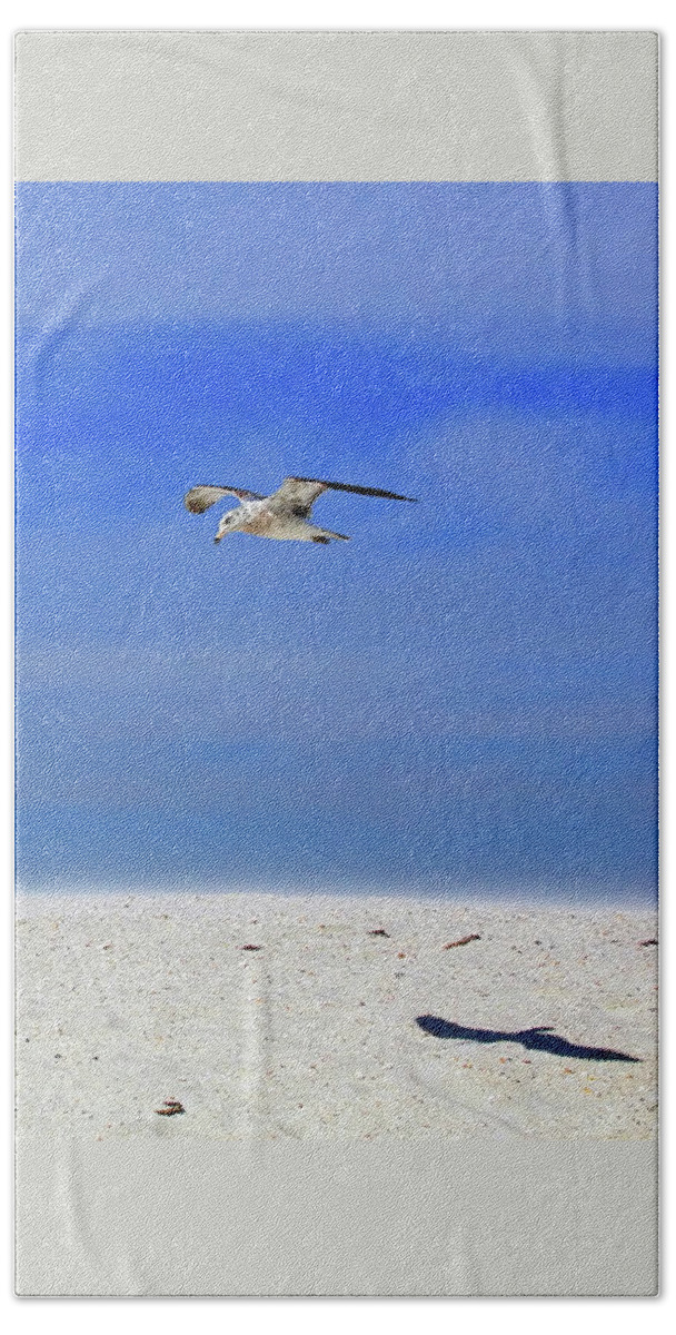 Seagull Beach Sheet featuring the photograph Ancient Mariner by Marie Hicks