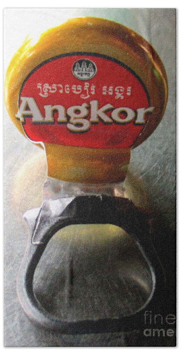 Angkor Beer Beach Towel featuring the photograph Angkor Beer by Randall Weidner