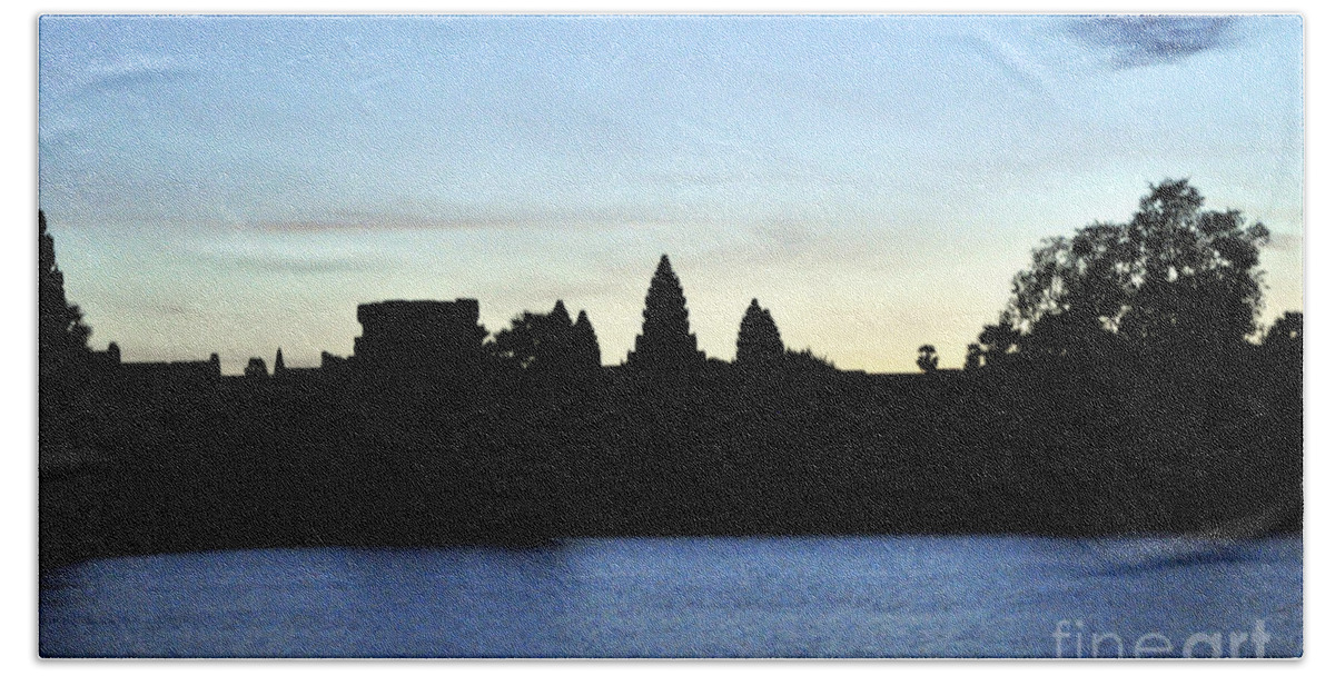 Angkor Wat Beach Sheet featuring the photograph Angkor Sunrise 1 by Andrew Dinh