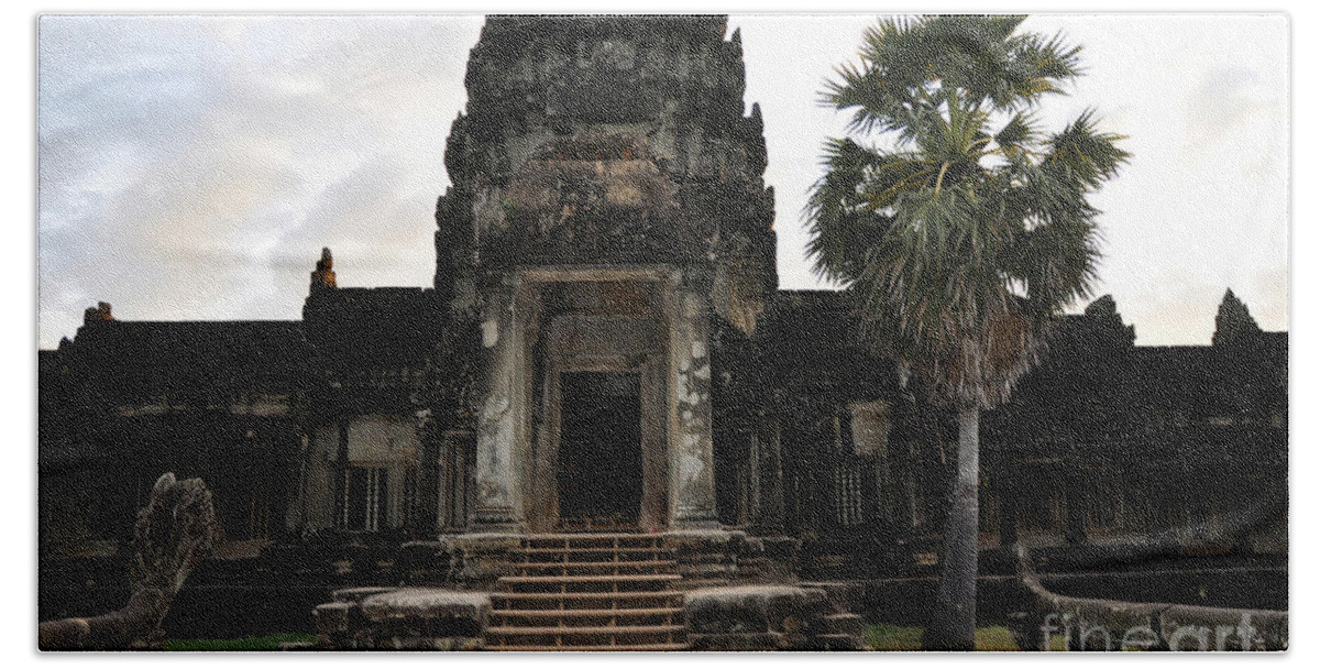 Angkor Wat Beach Sheet featuring the photograph Angkor Wat 4 by Andrew Dinh