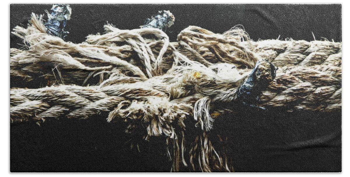 Rope Beach Towel featuring the photograph Another Piece of Rope by Adriana Zoon