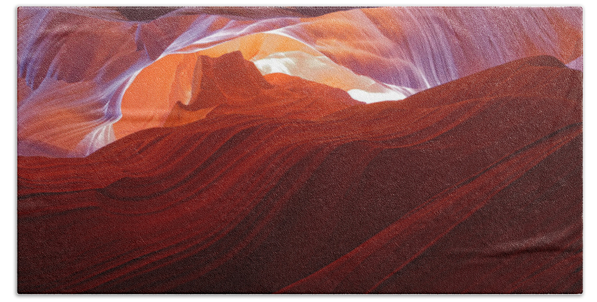 Antelope Canyon Beach Towel featuring the photograph Antelope View by Jonathan Davison